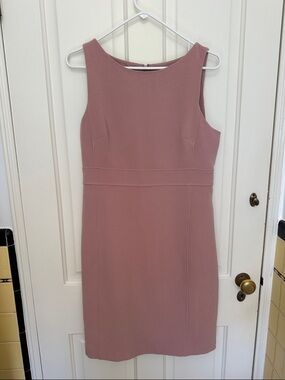Ann Taylor Dusty Rose Sleeveless Midi Sheath Dress Size 6